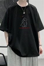 HT73140-P22华夫格t恤男短袖男大码五分袖大皂风，男装T恤，电商A040