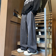 420g重磅雪尼尔复古人字纹肌理感大码休闲裤男K5779-特P45控88，男装休闲裤，电商A001
