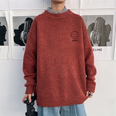 M19072-P45加绒款-P65加厚加绒毛衣男大码毛线衣男针织衫男线衫，男装针织衫/毛衣，电商A040
