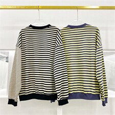 横条卫衣，女装卫衣/绒衫，尚映