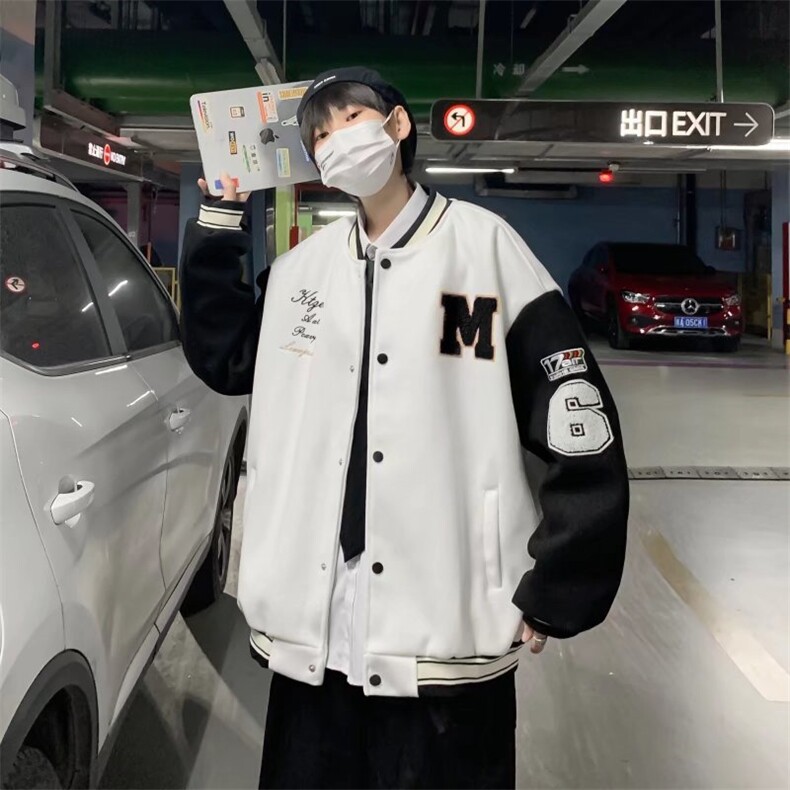 潮牌棒球服宽松外套男士韩版潮流百搭休闲秋季男装夹克JK655-P55,男装夹克,星座1008
