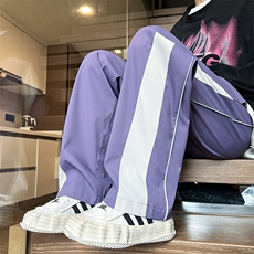 春款港风工装休闲裤宽松运动裤拖地裤束脚裤男KP870P50，男装休闲裤，星座1204-3