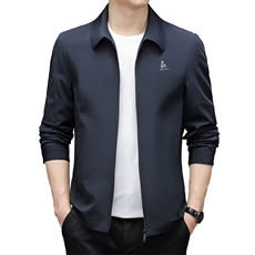 翻领时尚夹克外套男秋季新款茄克衫中年休闲男装上衣ZL12132-P140，男装夹克，电商B212（原钱塘6029）