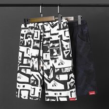 M-8XL男大码冰丝弹力5分裤短裤5032-1_6806(M-5XLP306XL-8XLP35)，男装休闲裤，星座1516-1