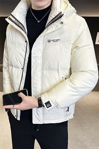 棉服男装棉衣连帽加厚手筛棉飞丝羽绒服C317-8588-P165图片