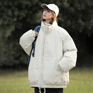现货冬季美式休闲加厚雪山外套夹克立领纯色三防户外工装棉服图片