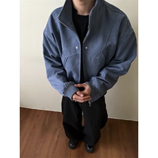 2025春秋美式新款重磅水洗帆布夹克cleanfit简约休闲百搭外套男，男装夹克，星座410-6（原星座1304-1）