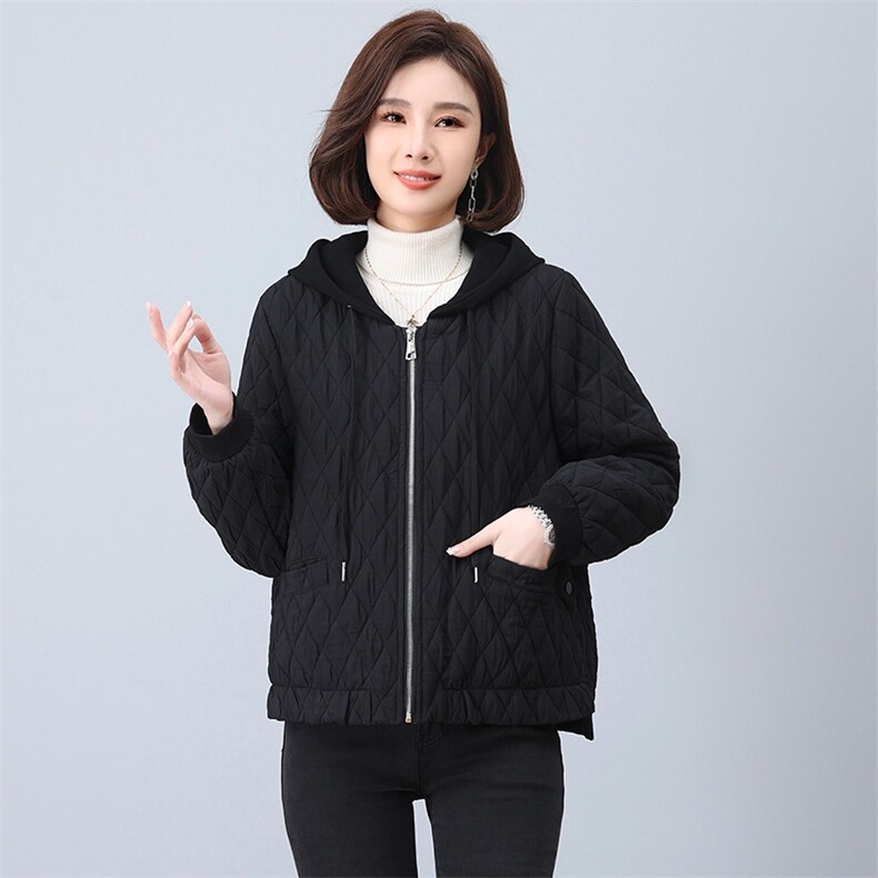 时尚女装冬季新款刺绣加厚棉服外套显瘦保暖短款夹克,女装短外套,鑫鑫格