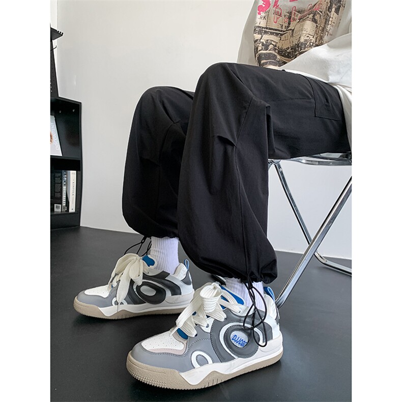 工装裤男美式机能高街阔腿裤夏季潮牌宽松直筒休闲长裤 K7278-P36图片
