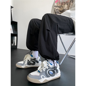 工装裤男美式机能高街阔腿裤夏季潮牌宽松直筒休闲长裤 K7278-P36图片