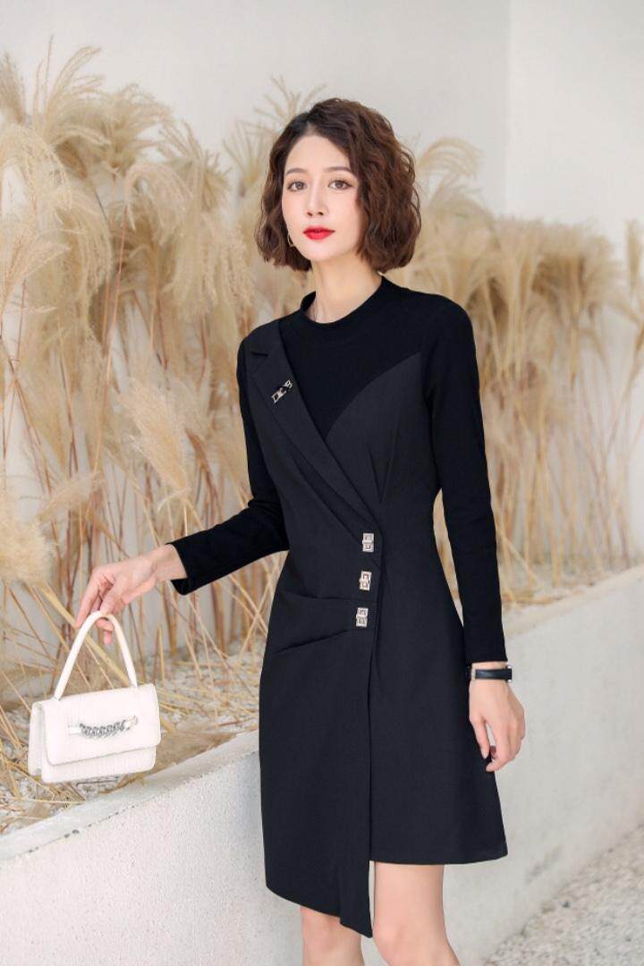 秋款休闲针织连衣裙，女装连衣裙，帕莎尔