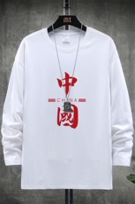 TX3198-P25纯长袖t恤男大码圆领打底衫体恤展架，男装T恤，电商A040A