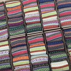 2025秋冬百搭时尚简约图腾羊毛袜，袜子，慕洵羊绒