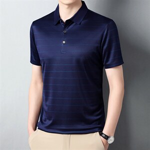 POLO衫男上衣半袖男装衣服男士体恤衫T恤潮牌休闲翻领爸爸短袖男图片