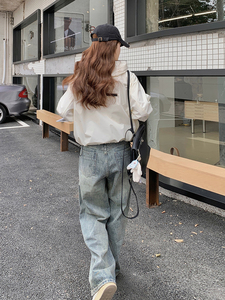 独特超好看白色冲锋衣外套女春秋2025新款高级感工装短款小夹克图片