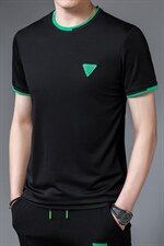 t恤男夏季潮牌冰丝免烫2023新款休闲衣服短袖圆领时尚百搭男装，男装T恤，电商B212（原钱塘6029）