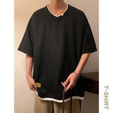夏季短袖港风暖光休闲宽松潮牌百搭短袖T恤男TC3138RK01-P30控50，男装T恤，星座717