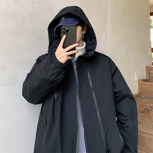 新款冬季冲锋衣港风潮加厚棉衣外套青少年保暖男装JK2810P85图片