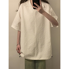 夏季新款男女同款短袖套头衬衣外套XZ102B-1-T2552P30，男装衬衫，星座102B-1