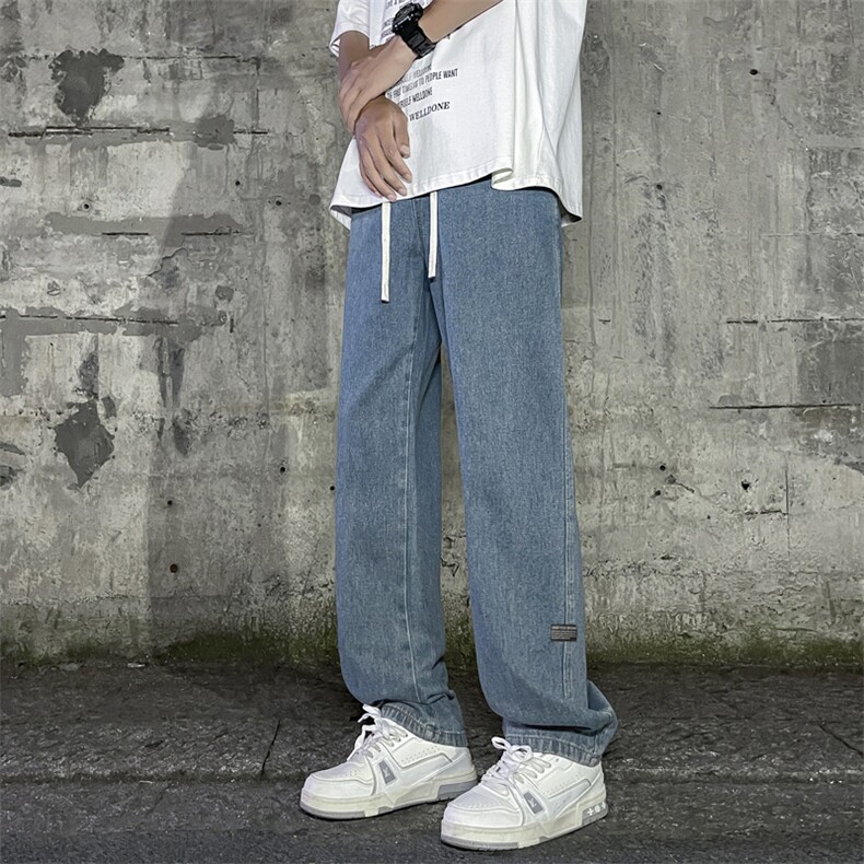 2024新款牛仔裤男夏季薄款宽松直筒长裤休闲裤子男款K826-特批-37,男装牛仔裤,星座718-1