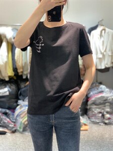春季新款简约百搭时尚休闲短袖T恤图片