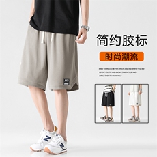 夏季日系透气薄款休闲跑步健身贴标运动五分裤正品XD2313特批35，男装休闲裤，星座718