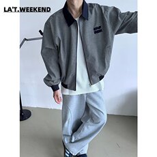 美式黑白千鸟格纹短外套男秋季新款休闲夹克潮JK727-P60，男装夹克，星座208-5