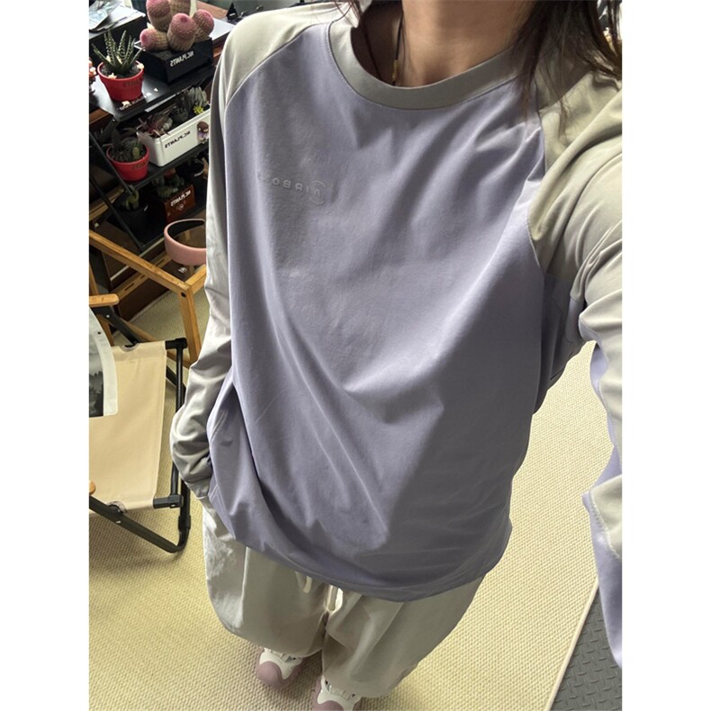 现货原版做法对色带防嗮凉感吊牌拼接速干长袖男女A696-P45,男装卫衣,星座1505