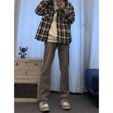 美式hiphop纯色修身直筒牛仔裤控价68，男装牛仔裤，星座310A-4