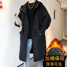 4W件加绒风衣男中长款大衣棉衣男F994薄P95加棉P110港风一，男装风衣，星座401