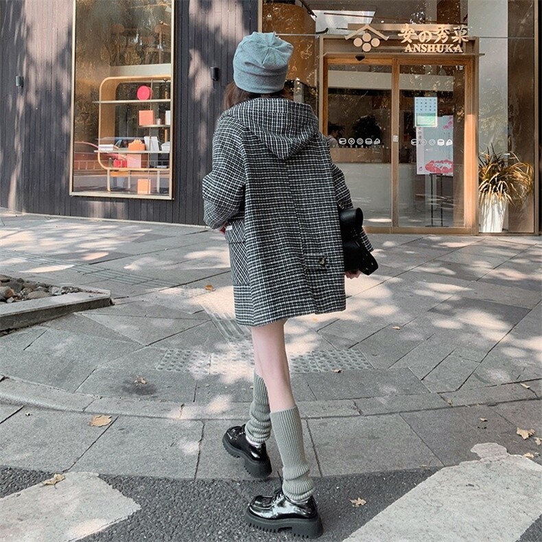 【现货】连帽毛呢大衣2271-P135-K238,女装毛呢外套,浙宝189
