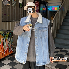 MJ205J-p68-限价98抖音情侣工装棉马甲男冬季外穿大码羊羔毛，男装工装外套，星座116