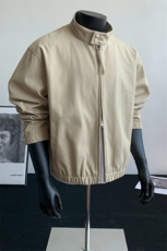 2025新款现货纯棉夹克男宽松立领上衣外套DSA157B-J2570-P86，男装夹克，电商A157B