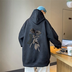 特P43控78秋季360G麂皮绒印花宽松休闲连帽卫衣JWY3267，男装卫衣，电商B370