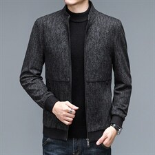 爸爸春秋季外套40中老年人薄款夹克衫秋装中年男装50岁爷爷上衣服，男装夹克，电商B212（原钱塘6029）