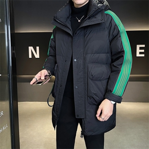 新标90绒 店主风男士中长款连帽羽绒服外套895-P295(控券后388)图片