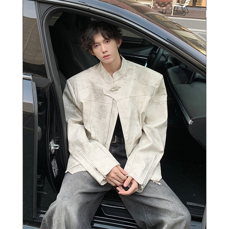 1303B-JK5508-P98138垫肩飞行服夹克小众结构设计外套,男装夹克,星座1303B