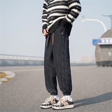 百搭新款原宿ins男潮春季青春流行牛仔裤B8154P45，男装牛仔裤，星座1116-2