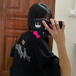 万针全刺绣工艺抖音得物高品质260克重磅纯棉双纱美式高街短袖T恤图片