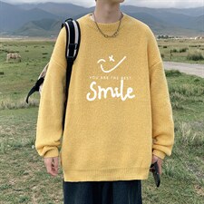 ！品质2023秋冬新款男士圆领毛衣百搭加厚保暖针织衫M805P45,男装针织衫/毛衣,电商B220