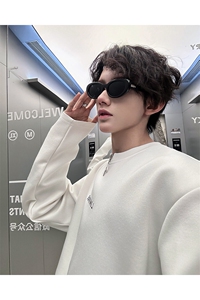 高品质美式休闲潮流打底垫肩款打底 金属星星设计内搭小众T恤 P50图片