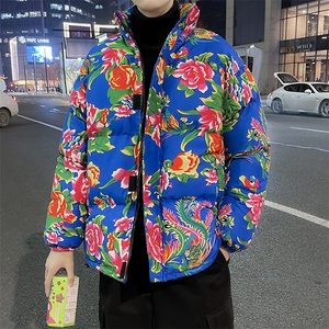 MY203冬加厚保暖面包服棉袄东北大花大码男女棉衣风特色棉袄图片