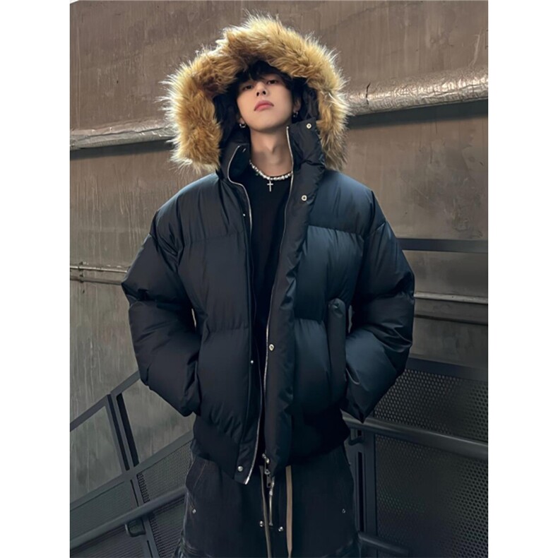 现货DMF6023-特批125短款毛领羽绒服男款冬季外套，男装羽绒服，星座603-2