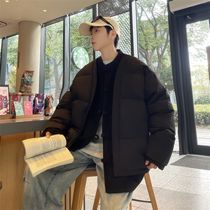 中式唐装男款冬季加厚风汉服青红色立领休闲外套A33-P158图片