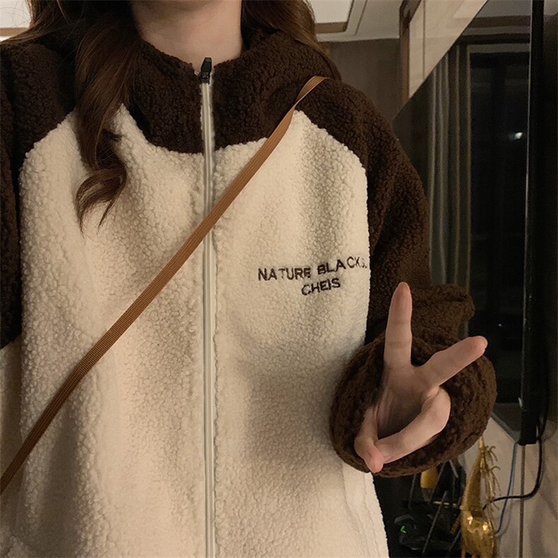 羊羔绒外套女冬季加绒加厚可爱甜美羊羔毛棉服保暖棉衣C550-P120,男装棉衣,星座911-2(原星座613-2）