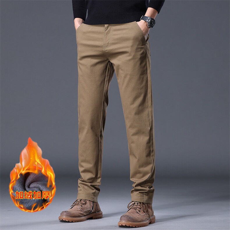 K138秋冬纯棉新款加绒休闲裤品质直筒时尚男装长裤保暖棉裤子男裤，男装棉裤，星座224-3