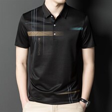 POLO衫男士短袖t恤翻领2023夏季新款潮牌休闲商务男装上衣，男装T恤，电商B212（原钱塘6029）