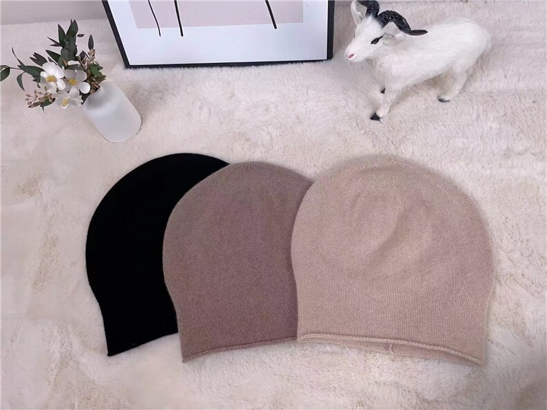 秋冬新款保暖羊绒帽时尚百搭简约堆堆帽女士潮流单品,饰品帽子,润匹羊绒