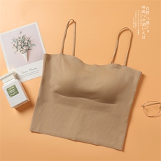 新款冰丝吊带背心女夏季薄款无痕美背打底衫内搭小背心上衣显瘦，女装背心吊带，阿娇羊绒