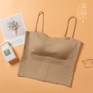 新款冰丝吊带背心女夏季薄款无痕美背打底衫内搭小背心上衣显瘦图片